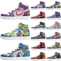 New Customised Shoes DIY Sports Basketball Shoes Men 1 Women 1 Anime Customised Character Leisure Trend Outdoor Sports Shoes