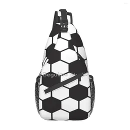 Duffel Bags Soccer Ball Pattern Chest Bag Holiday Polyester Fabric Gift Nice Customizable