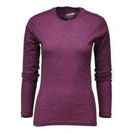 100% Merino Wool Tops shirt Women of wine Thermal Underwear long sleeve light weight Crew Base Layer Tops European 160GSM 201113183R