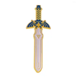 Brooches Sword Pin Anime Lapel Pins Backpack Handbags Brooch For Kids Men Clothing Badge Adorn Jewellery Accessory Gift