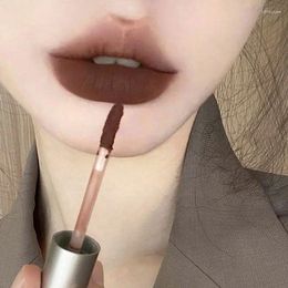 Lip Gloss Small Silver Tube Glaze Velvet Liquid Lipstick Long-lasting Waterproof Tint Korean Cosmetic Beauty For Women