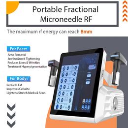 RF Microneedle Multifunctional Skin Elasticity Strengthening Whitening Pigment Melanin Remove Face Lift Contouring Beauty Instrument with 4 Needle Probes
