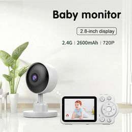 Baby Monitors Monitor Wireless Indoor 2 8 Inch Surveillance Wifi Video Two Way Audio Night Vision Smart Camera Security Protection 231019