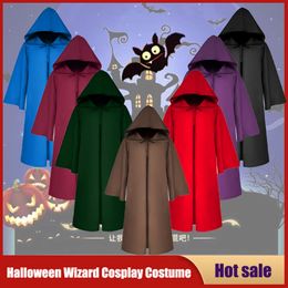 Cosplay Halloween Wizard Cosplay Costume Plague Steampunk Doctor Mask Monk Hooded Robes Cloak Carnival Masquerade Adult Kids Unisex Cape