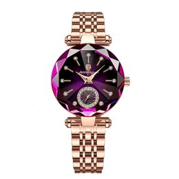 Other Watches POEDAGAR Romantic Crystal Ladies Top Brand Diamond Waterproof Women Watch Luxury Stainless Steel Female Clocks Rose Gold 231020