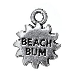 Charms Fashion Easy To Diy 30Pcs Sun With Beach Bum Mes Charm Jewellery Making Fit For Necklace Or Bracelet Drop Delivery Findings Comp Dhbzp
