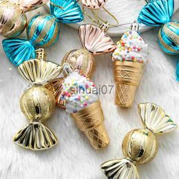 Christmas Decorations 3/6 Colourful Christmas balls candy ice cream Christmas tree decorations 2023 New Year's party children's gifts x1020