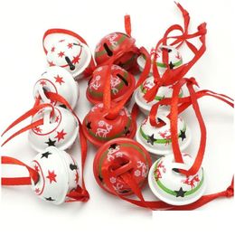 Christmas Decorations Decoration 12Pcs 3 Types Reindeer Star Metal Small Jingle Bell For Home 25Mm Merry Tree Decor Drop Delivery Ga Dhekh