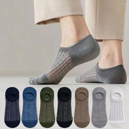 Men's Socks Casual Boat Short Thin Mesh Ankle Man Invisible Foot Solid Colour Breathable Fashion