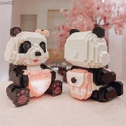 Blocks Creative Animal Building Blocks Cute Panda Blocks Toys for Girls Boys Birthday Gift DIY Bricks Construction Toys R231020