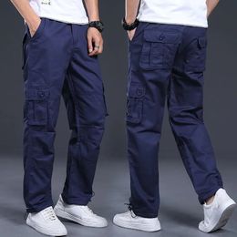 Men's Pants Cargo Pants Men Combat SWAT Army Military Pants 100%Cotton Many Pockets Wear-resistant Work Pants Man Casual Trousers 231019