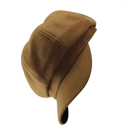 Berets Women Hat Solid Colour Office Visor Baseball Cap Fashion Dress Up Spring Winter Wearable Clothes Beret Gift Black