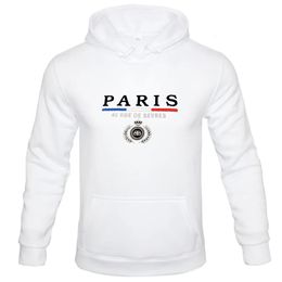 Women's Hoodies Sweatshirts "PARIS" Men's Graphic Hoodie Comfort Stretch Drawstring Fashion Hoodie Pullover Casual Loose Sport Hoodie Men's Clothing 231020