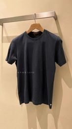 mens t shirts Summer loro Casual Silk Cotton Round Neck Short Sleeve T-shirts 4 Colors piana