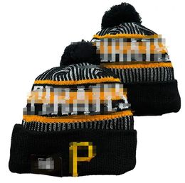 Men's Caps Baseball Hats Pirates Beanie All 32 Teams Knitted Cuffed Pom Pittsburgh Beanies Striped Sideline Wool Warm USA College Sport Knit hats Cap For Women