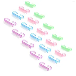 Nail Brushes Handle Grip Brush 20pcs Hand Fingernail Scrubbing Cleaning Pedicure For And Nails Supplies