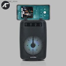 Cell Phone Speakers Bluetooth Speaker Portable Stereo Sound box Wireless Small Subwoofer Support FM Radio Colourful LED Lights Outdoor Loudspeaker Q231021