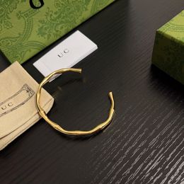 Bracelet designer bracelet luxury bracelet bracelets designer for women letter slub design Jewelry bracelet Christmas gift Bangle optional gift box 2 colors