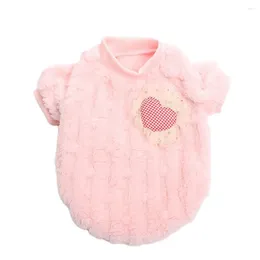 Dog Apparel Cat Coat Heart Design Winter Pet Puppy Fleece Jacket Autumn/Winter Clothes Apperal