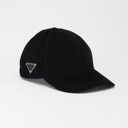 Bucket Hats For Men Women Luxury Fashion Street Hat High Quality Black Corduroy Stripes Baseball Caps Casual Trendy Triangle Letters Sunhats