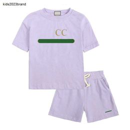 New Designer Tracksuits baby Clothing Letters Print Kids Casual Sets boy and girl Sport Suit Two piece set T shirt and short pants