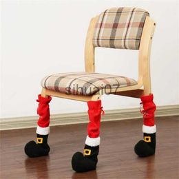 Christmas Decorations 1/4/8 pieces/batch Christmas furniture leg cover floor protector Christmas foot cover decoration Santa Claus table leg chair foot cover x1020