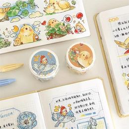 Gift Wrap EverEin Bird And Rhoeas Elf Stickers Scrapbooking Washi/PET Tape Cute Stationery Diary Masking Decorative 4cmx5M