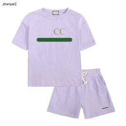 Luxury Designer Tracksuits baby Clothing Letters Print Kids Casual Sets boy and girl Sport Suit Two piece set T shirt and short pants