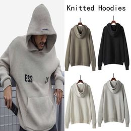 Designer Essentialhoodie Knitted Sweater for Men and Women Fashion Streetwear Pullover Swearshirts Essentialshirt Loose Hoodie Long Sleeve Sweaters Cott Vs9q