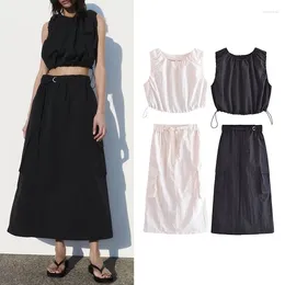 Work Dresses Fashion Skirt Suit Tooling Style Women Set Waistcoat And Youth Ladies Clothes