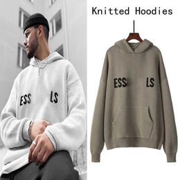 23ss Designer Essentialshirt Hoodie Sweater for Men Women Knitted Essentialhoodie Sweaters Casual Essent Pullover Top Inwn