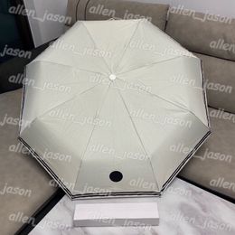 Simple Letter Umbrellas Luxury Automatic Umbrellas Sun Rain Umbrellas Folding Designer Rain Umbrella Sunny and Rainy Umbrella