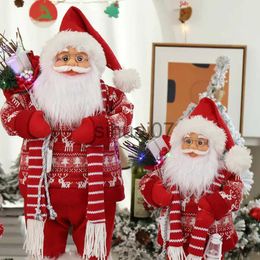 Christmas Decorations Big 1PCS Santa Claus Christmas Decorations for Home New Year Children's gifts 60/45/30cm Hotel Coffee Shop Window Ornaments x1020