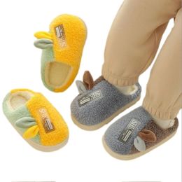 Slipper Fashion Winter Warm Toddler Kids Slippers Boys and Girls Indoor Non-slip Watertight Cotton Shoes Teens Children's Cotton Shoes 231020