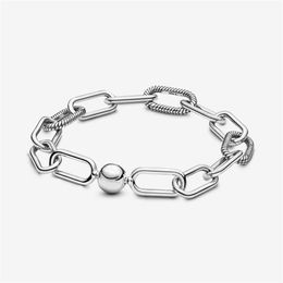 100% 925 Sterling Silver Charm Bracelets Sleek Bangle Collocate New Micro Dangle Charms Fashion Women Wedding Engagement Jewellery A235L