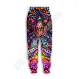 Men's Pants Fashion Trippy Buddha Mandala Colorful DPrint Men/Women Streetwear Joggers Funny Casual Trousers X3