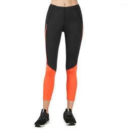 Yoga Outfits Women's Sport Femme Fitness Pants Colour-Coloured Stitching Running Nine-minute Pantalones Elasticos Mujer