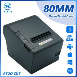 Other Electronics 80mm Thermal Receipt Desk Printer Automatic Cutter Restaurant Kitchen POS USB Serial LAN Wifi Bluetooth Papers Desktop Auto 231019