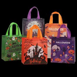 10pcs Halloween Nonwoven Gift Bag Nougat Cookie Chocolate Candy Party Favor Bags for Child Supplies Shopping Pouch 220923