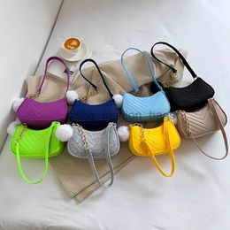 Shoulder Bags Women's felt mini shoulder bag bag with plush casual handbag women's bagcatlin_fashion_bags