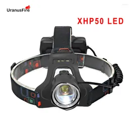 Headlamps Powerful XHP50 LED Headlamp Waterproof IPX6 Headlight Zoomable Head Lamp Torch USB Rechargeable 18650 Battery Lantern