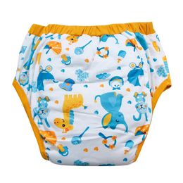 Adult Diapers Nappies Adult printed giraffe elephant trainning pants/Adult baby brief with padding inside trainning pants/adult trainning pant 231020