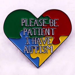 Brooches Autism Awareness Puzzle Enamel Pins Focus On Children's Clothes Backpack Lapel Badges Fashion Jewellery Accessories Gifts