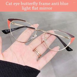 Sunglasses Blue Ray Blocking Anti-Blue Light Glasses Classic Eye Protection Ultralight Round Eyeglasses Metal Frame Eyewear Men Women