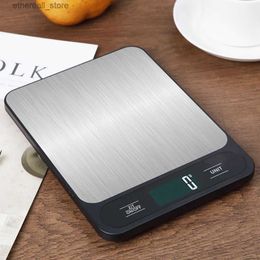 Bathroom Kitchen Scales Digital Kitchen Scale Food Multi-Function 304 Stainless Steel Balance LCD Display Measuring Grams Ounces Cooking Baking Q231020