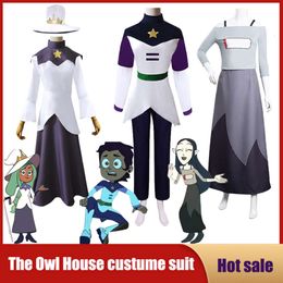 Cosplay Anime the Owl House Cosplay Costume Luz Noceda Azura Dress Wizard Battle Suit Women Disguise Halloween Carnival Adult Clothes