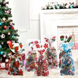 Christmas Decorations Home Decoration Santa Claus Gifts Box Snowmen Merry Biscuit Bags Xmas Candy Treat Bag