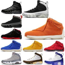 Designer Sneakers orange suede Mens Shoes 9s release