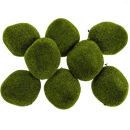 Decorative Flowers Moss Block Stones Faux Mossy Artificial Imitated Emulated Micro Landscape Decors Decorations Home