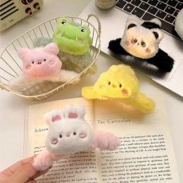 Plush Hair Claw Cute Rabbit Frog Hair Clip Wash Face Makeup Fluffy Hairpin For Women Ponytail Barrette Headwear Hair Accessories